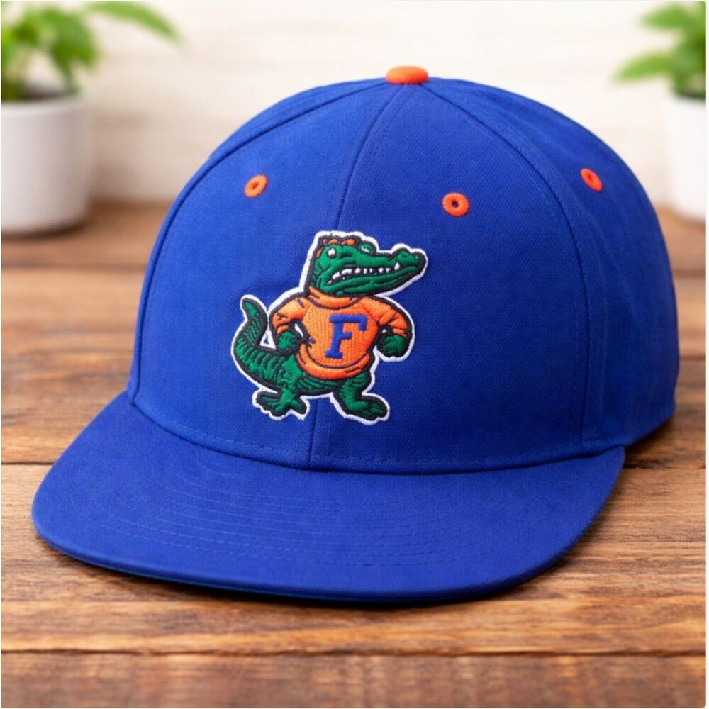 Florida Gators Snapback Hat NCAA Blue Orange Logo Retro College Streetwear
